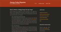 Desktop Screenshot of energytodaymagazine.com